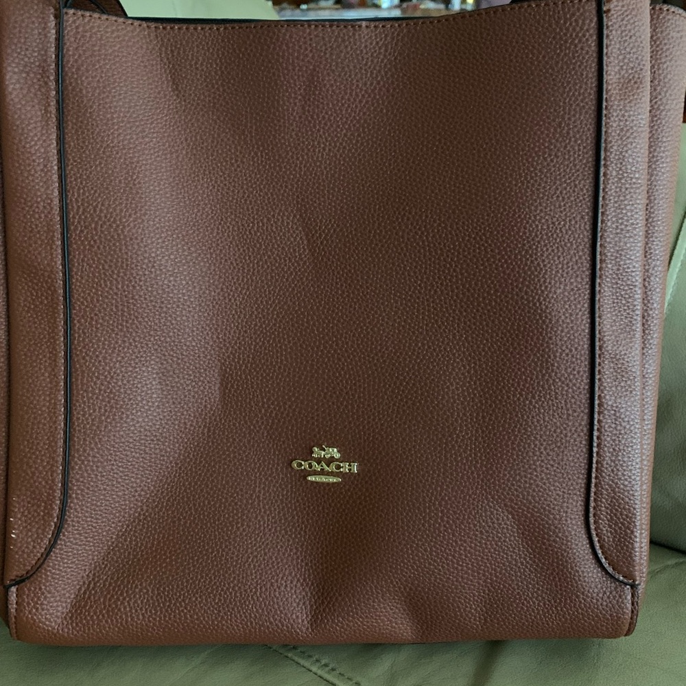 Coach Brown Leather Tote Bag